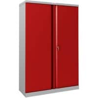 Phoenix SCL Serie Aufbewahrungsschank Stahl 3 Fachböden 915 x 370 x 1.400 mm Grau, Rot