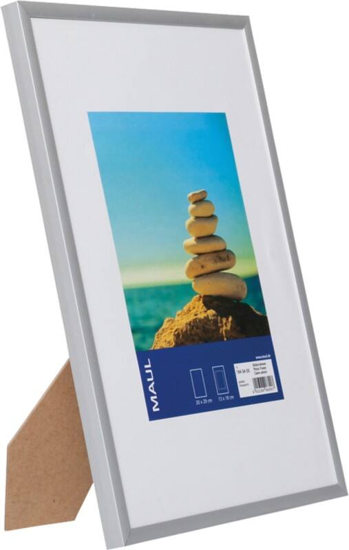 Maul MAULdesign 21 x 30 cm Bilderrahmen Silber Aluminium 1945405 21,8 (B) x 30,8 (T) x 13,5 (H) cm