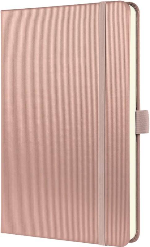 Sigel Conceptum Notizbuch DIN A5 Kariert Seitlich Gebunden Kunststoff Hardcover Rosé Metallic Perforiert 194 Seiten