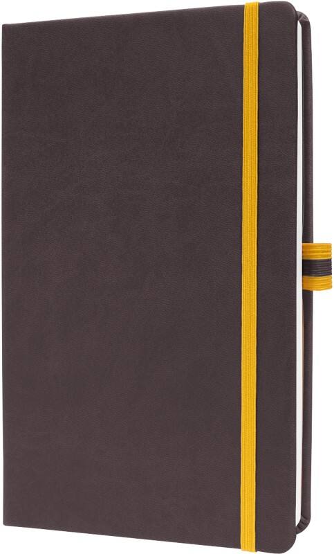 Sigel Linescape Notizbuch DIN A5 Liniert Seitlich Gebunden PU (Polyurethan) Hardcover Dunkelgrau Nicht Perforiert 176 Seiten