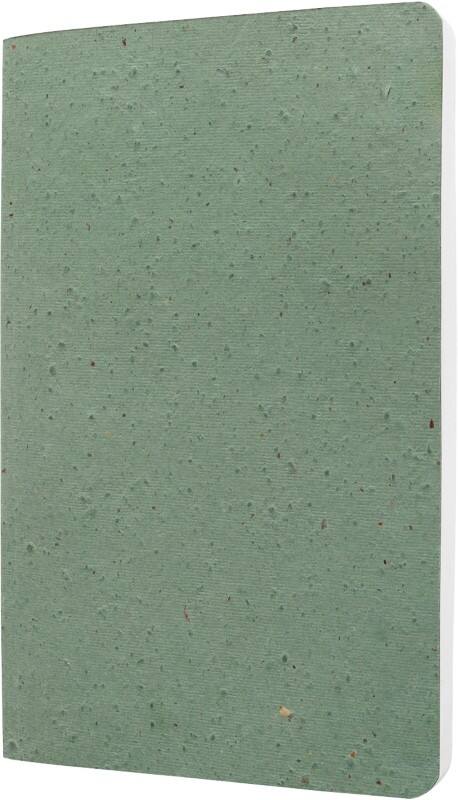 Sigel ReUp Notizbuch DIN A5 Liniert Geleimt Seitlich Gebunden Kaffeebohnenschalen Softcover Grün Nicht Perforiert 100 Seiten