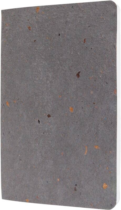 Sigel ReUp Notizbuch A5 Liniert Rückendrahtheftung Seitlich Gebunden Kaffeebohnenschalen Softcover Dunkelgrau Nicht Perforiert 100 Seiten