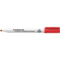 STAEDTLER Lumocolor Whiteboard-Marker Rot Filzspitze 97% Recycled