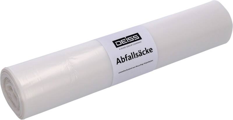 DEISS Abfallsäcke 120 L  Transparent 32 Micron 25 Stück