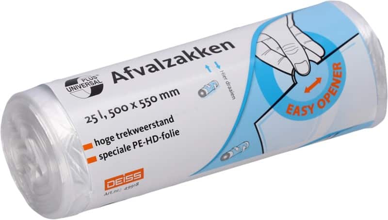 UNIVERSAL PLUS Universal Plus Abfallsäcke 25 L  Transparent 50 Stück