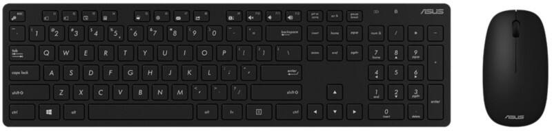 ASUS Tastatur und Maus Kabellos QWERTZ Schwarz W5000