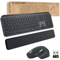 Logitech Business Gen 2 Tastatur und Maus Kabellos QWERTY mit Bluetooth Graphit 920-010926