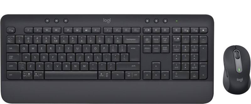 Logitech Business Keyboard und Maus Set MK650 Kabellos QWERTY mit Bluetooth Graphit