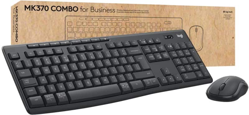 Logitech Business Keyboard und Maus Kabellos QWERTZ mit Bluetooth Graphit MK370
