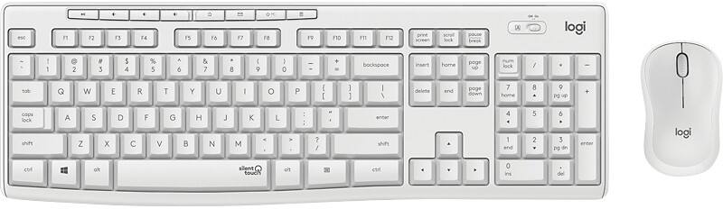 Logitech Tastatur und Maus verkabelt QWERTZ Weiß MK295