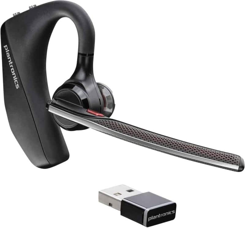 poly Voyager 5200 Kabellos Headset Over-Ear USB Mit Bluetooth Noise Cancelling Microphone Mono 5200 Schwarz