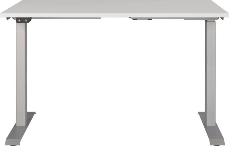 GERMANIA AGENDA Höhenverstellbarer Schreibtisch Lichtgrau 1.200 (B) x 800 (T) x 1.200 (H) mm