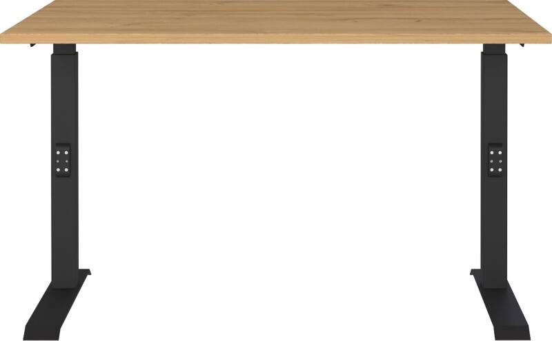 GERMANIA AGENDA Höhenverstellbarer Schreibtisch Eiche 1.200 (B) x 800 (T) x 910 (H) mm