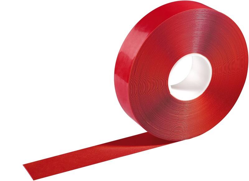 DURABLE Bodenmarkierungsband Rot 50 mm (B) x 30 m (L) PVC (Polyvinylchlorid)   