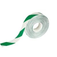 DURABLE Bodenmarkierungsband Grün, Weiß 50 mm (B) x 30 m (L) PVC (Polyvinylchlorid)   