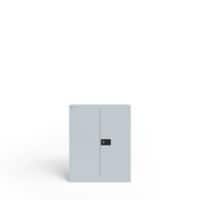 Bisley Flügeltürenschrank UNIVERSAL Metall 1 abschließbar 800 x 400 x 1.000 mm Hellgrau