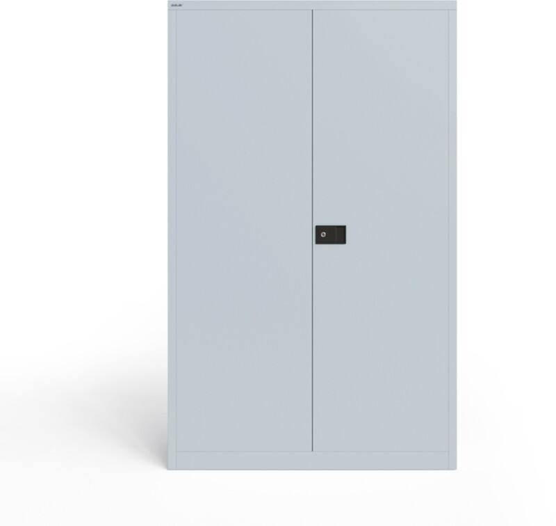 Bisley Flügeltürenschrank UNIVERSAL Metall 4 abschließbar 1.200 x 400 x 1.950 mm Hellgrau