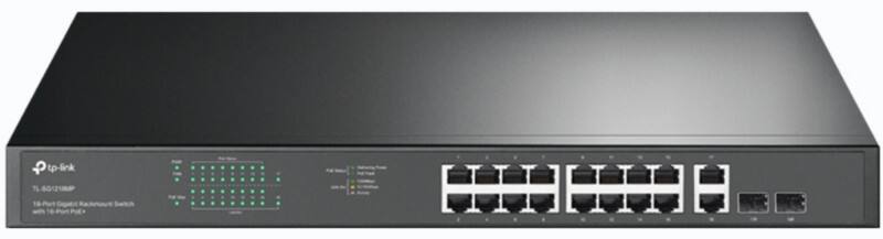 TP-LINK 18-Port Gigabit Rackmount Switch mit 16 PoE+