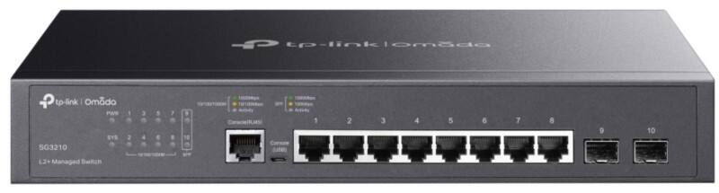 TP-LINK Omada 8-Port Gigabit L2+ Managed Switch mit 2 SFP-Steckplätzen