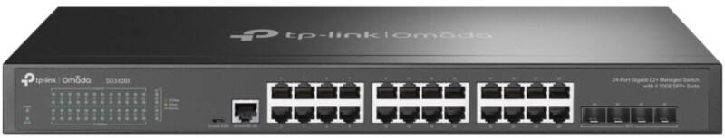 TP-LINK Omada 24-Port Gigabit L2+ Managed Switch mit 4 10GE SFP+ Steckplätzen