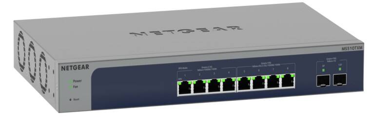 NETGEAR MS510TXM Netzwerk Switch Managed L2/L3/L4 10G Ethernet (100/1000/10000) Grau Blau