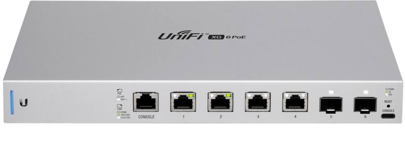 Ubiquiti UniFi US-XG-6POE Netzwerk-Switch Managed 10G Ethernet (100/1000/10000) Power over Ethernet (PoE) 1U Grau