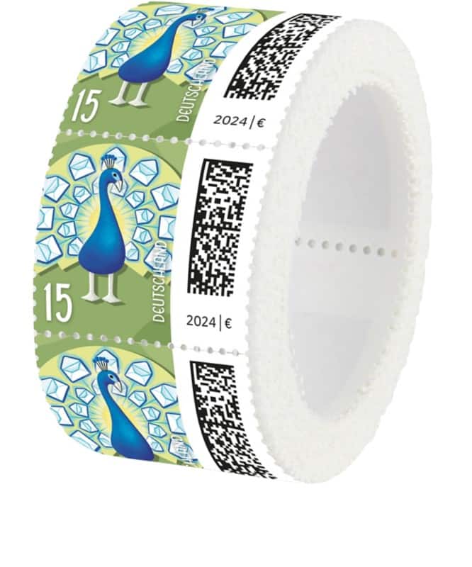 Deutsche Post Briefpfau Briefmarken 0,15 € DE Gummiert 200 Stück