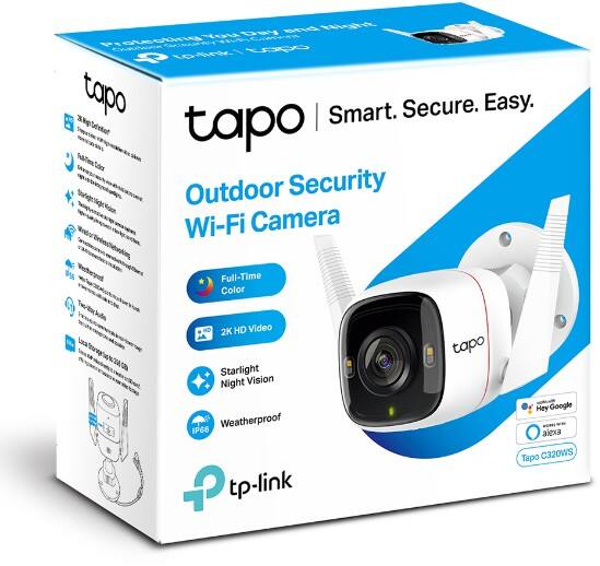 TP-LINK Outdoor Security Sicherheitskamera, 2160 × 1440 Pixel AC/DC Weiß