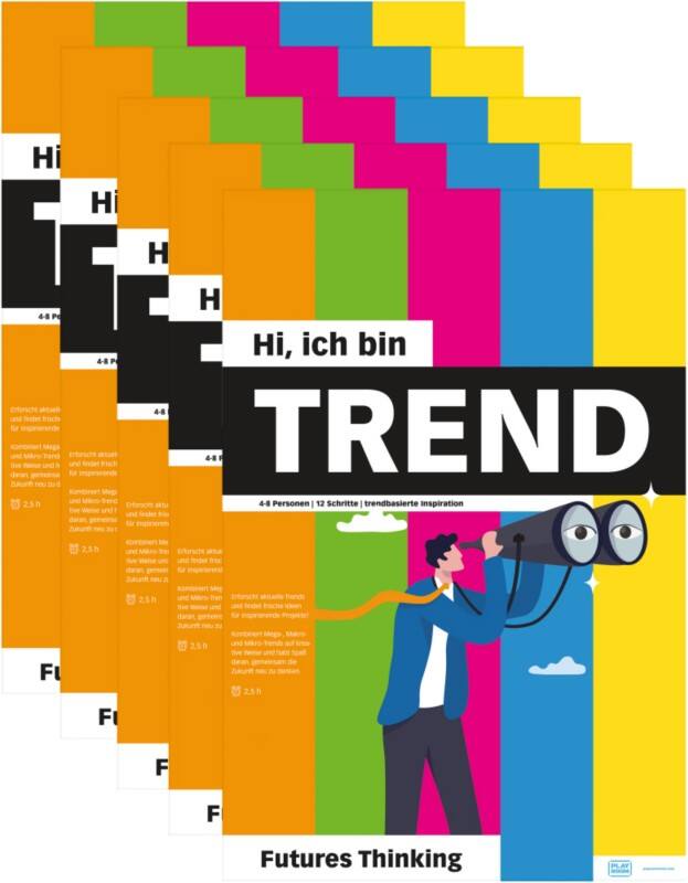 PLAYROOM Flipchartblock Papier 155 (B) x 155 (T) x 700 (H) mm Sortiert 5 Stück