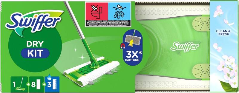 Swiffer Reinigungsset 38,3 (B) x 17,1 (T) x 33,4 (H) cm 8700216656023 12 Stück