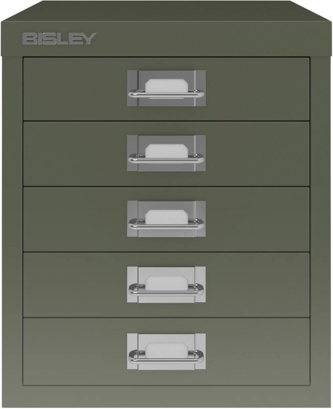 Bisley Metall Schubladenschrank 5 Schübe 279 x 380 x 325 mm Grün