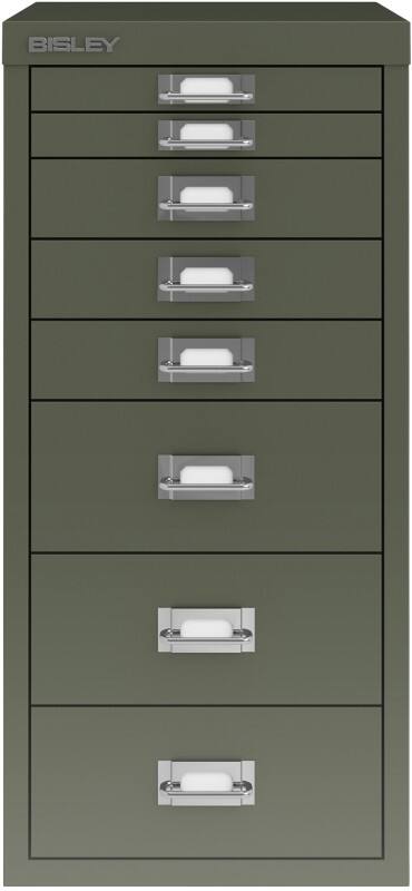 Bisley Metall Schubladenschrank 7 Schübe 279 x 380 x 590 mm Grün  