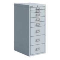 Bisley Metall Schubladenschrank 7 Schübe 279 x 407 x 590 mm Grau  