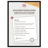 walther design DIN A4 Bilderrahmen Schwarz Kunststoff KVX130B 22,2 (B) x 1,4 (T) x 31 (H) cm
