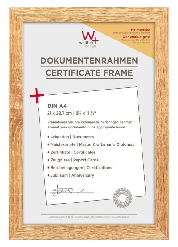 walther design DIN A4 Bilderrahmen EFX130E 23,1 (B) x 2,1 (T) x 33,1 (H) cm EFX130E