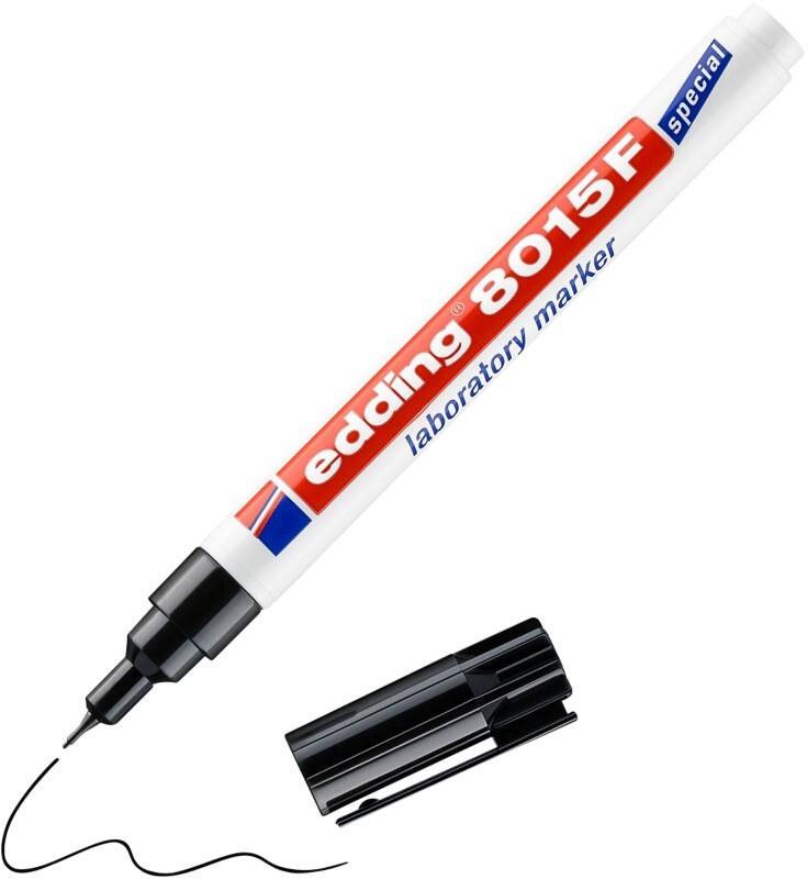 edding E-8015 Labormarker Schwarz Rundspitze 0,75 mm