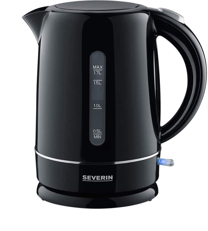 SEVERIN Elektrischer Wasserkocher 1.7 L Kunststoff Schwarz