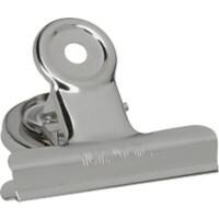 Maul Briefklemmer Metall 15 mm Silber Magnetisch 2 Stück