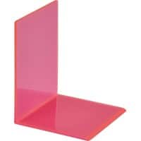 Maul Buchstützen Acryl Rosa 10 x 10 x 13 cm 2 Stück