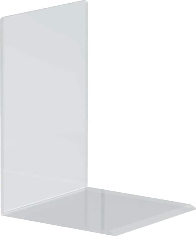 Maul Buchstützen Acryl Transparent 12 x 12 x 17 cm 2 Stück