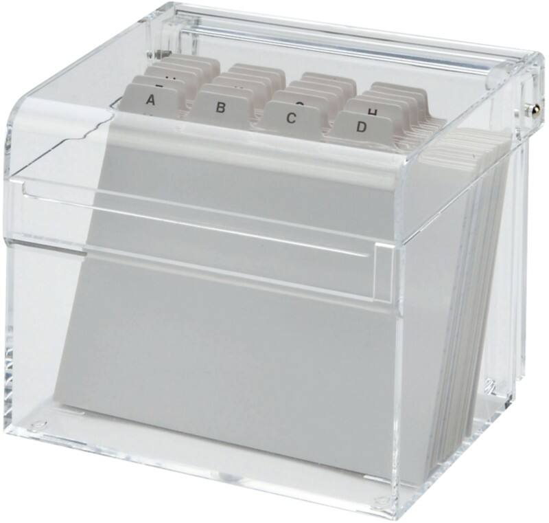 Maul Karteikasten DIN A7/BF Acryl Transparent