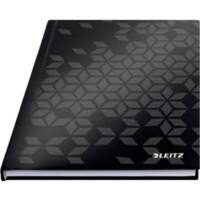 Leitz WOW Notizbuch A5 kariert mit Hardcover 46281095 160 Seiten 80 Blatt Schwarz