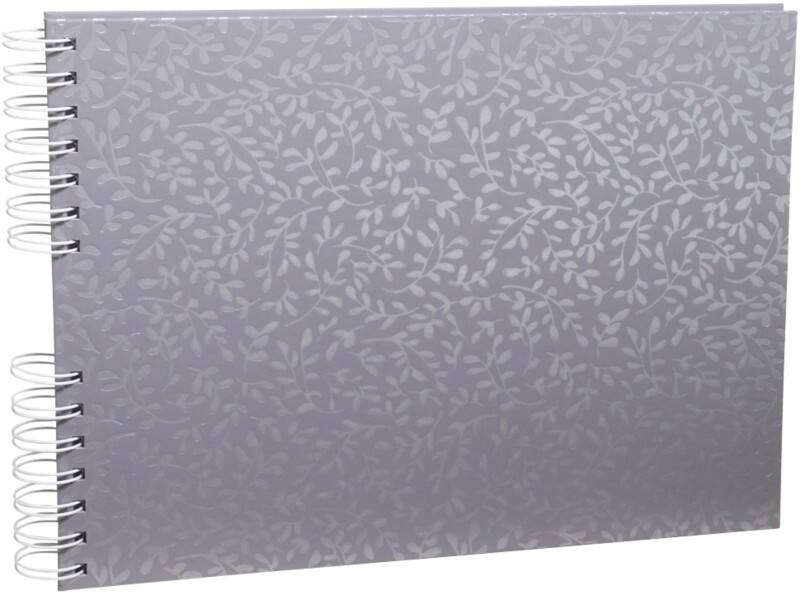 Exacompta AutentiK Fotoalbum Spirale Hardcover 32 x 22 cm Blaugrau 50 Seiten