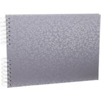 Exacompta AutentiK Fotoalbum Spirale Hardcover 32 x 22 cm Blaugrau 50 Seiten