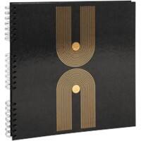 Exacompta Graphik Fotoalbum Spirale Hardcover 32 x 32 cm Schwarz 60 Seiten