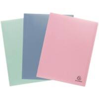 Exacompta AutentiK Präsentationsmappe 50 Hüllen DIN A4 Farbig sortiert 3 Stück