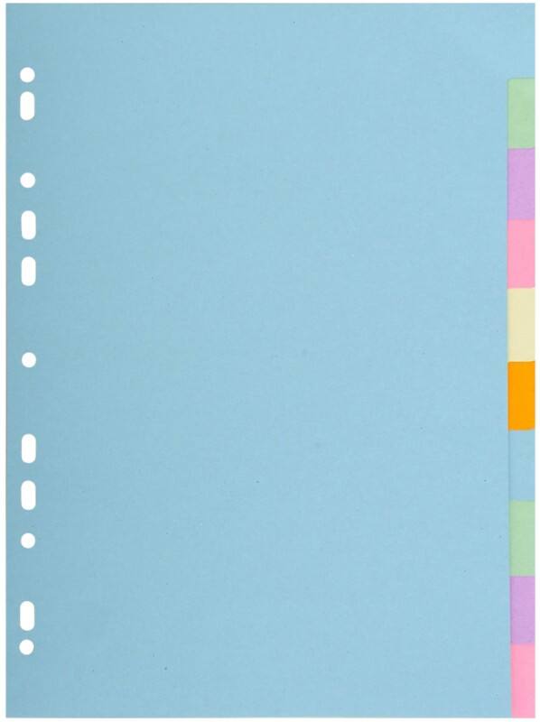 Exacompta Forever Blanko-Register Farbig sortiert 10 Stück 170 g/m² Karton 2610E