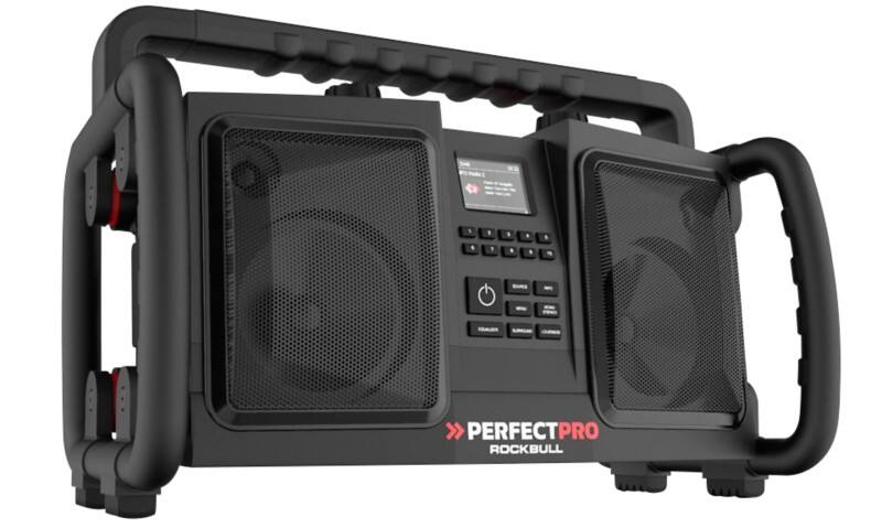 PERFECTPRO ROCKBULL Baustellenradio RB2 Schwarz