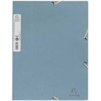 Exacompta AutentiK 3 Dreiflügelmappe A4 Blaugrau Karton 400 g/m²