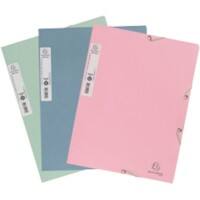 Exacompta AutentiK Dreiflügelmappe A4 Farbig sortiert Karton 400 g/m² 6 Stück